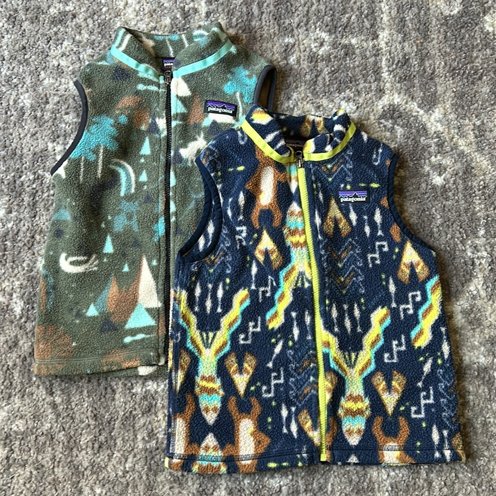 Patagonia Baby Fleece Vest Bundle (2)